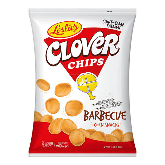 Leslie's Clover Corn Snack Chips Barbecue Flavour 145g