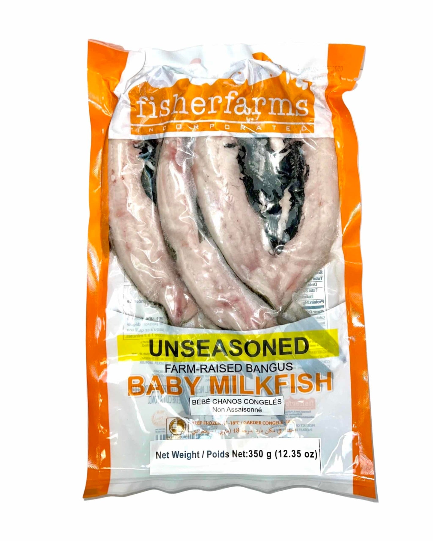 Baby Split Bangus Un Sesoned