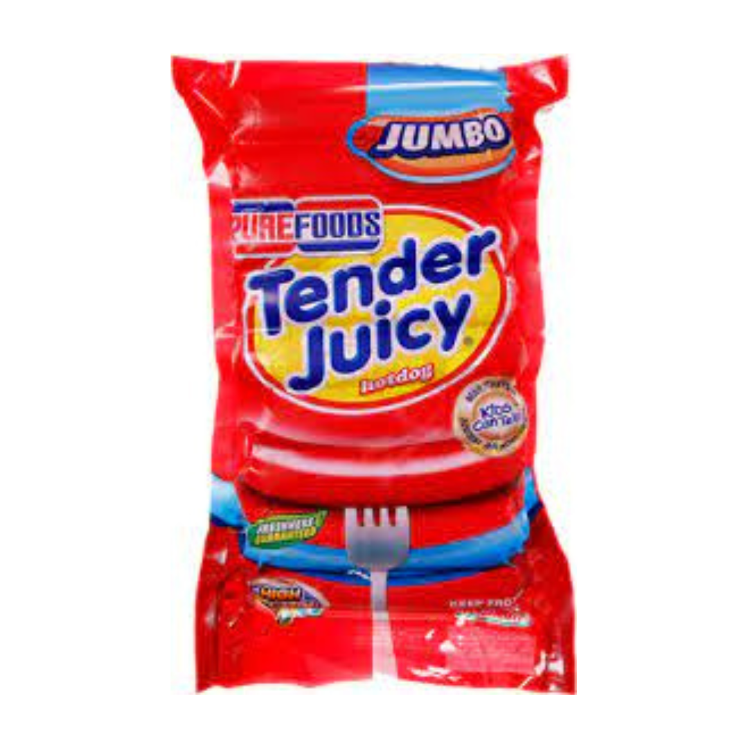 Pure Foods Tender Juicy Hotdog Jumbo 1kg