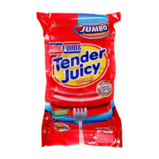 Pure Foods Tender Juicy Hotdog Jumbo 1kg