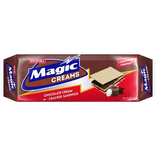 Jack ‘n Jill Magic Creams Chocolate Cream Cracker Sandwich (28gX11 Packs) 308g
